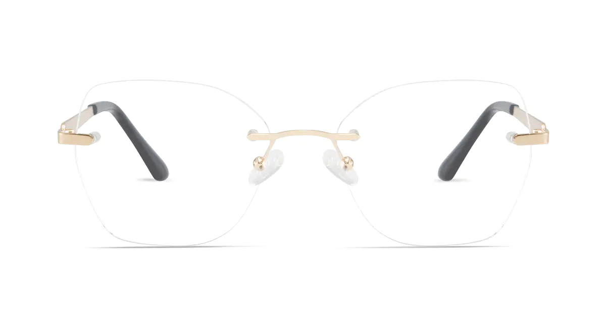 Square Gold Eyeglasses