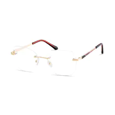 Square Gold Eyeglasses