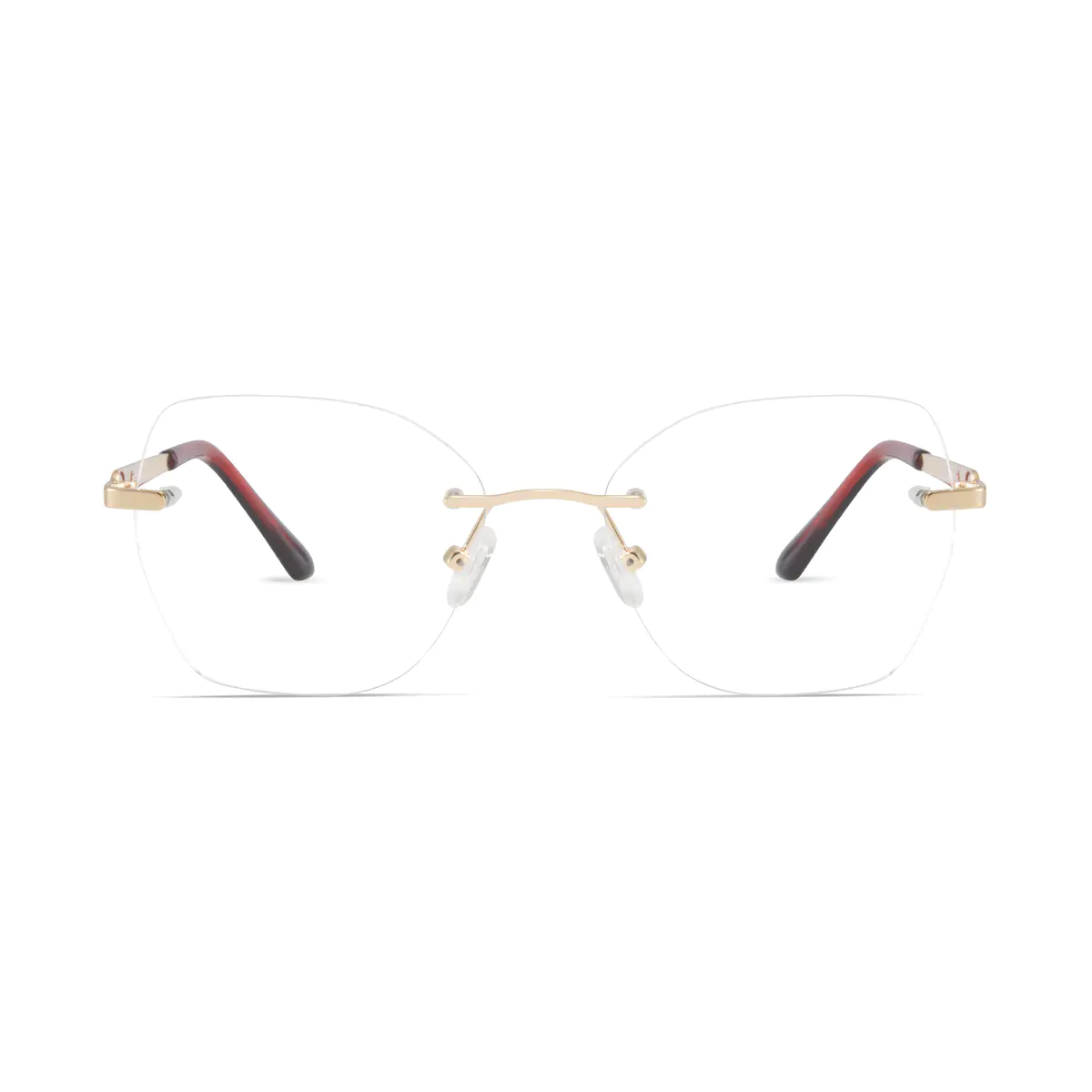 Square Gold Eyeglasses