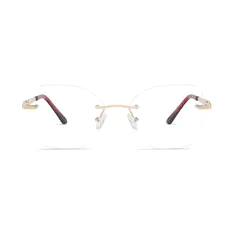 Square Gold Eyeglasses