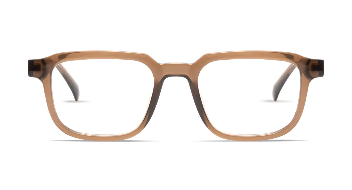 Square Brown Eyeglasses