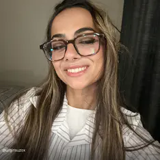 Square Brown Eyeglasses