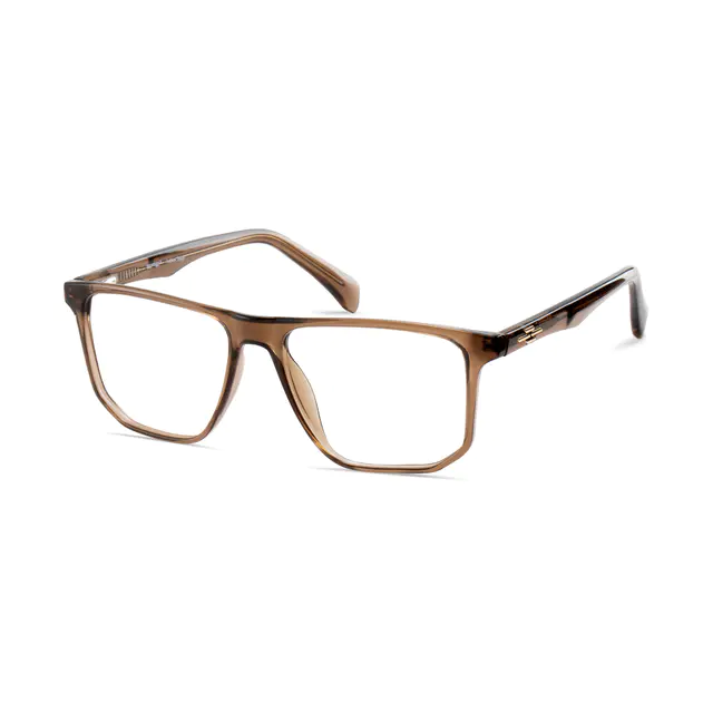 Square Brown Eyeglasses