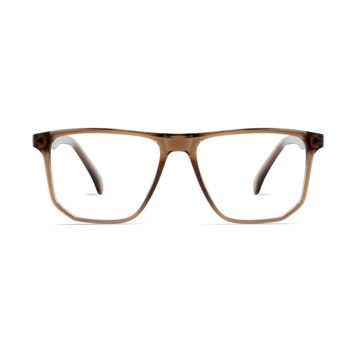 Square Brown Eyeglasses
