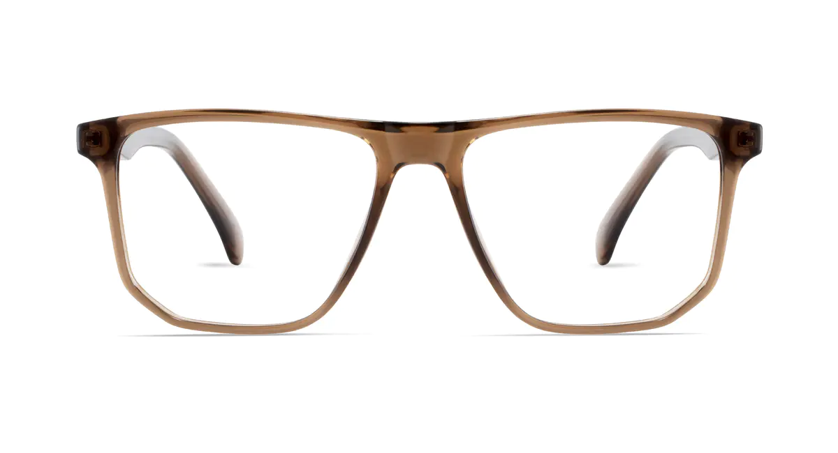 Square Brown Eyeglasses
