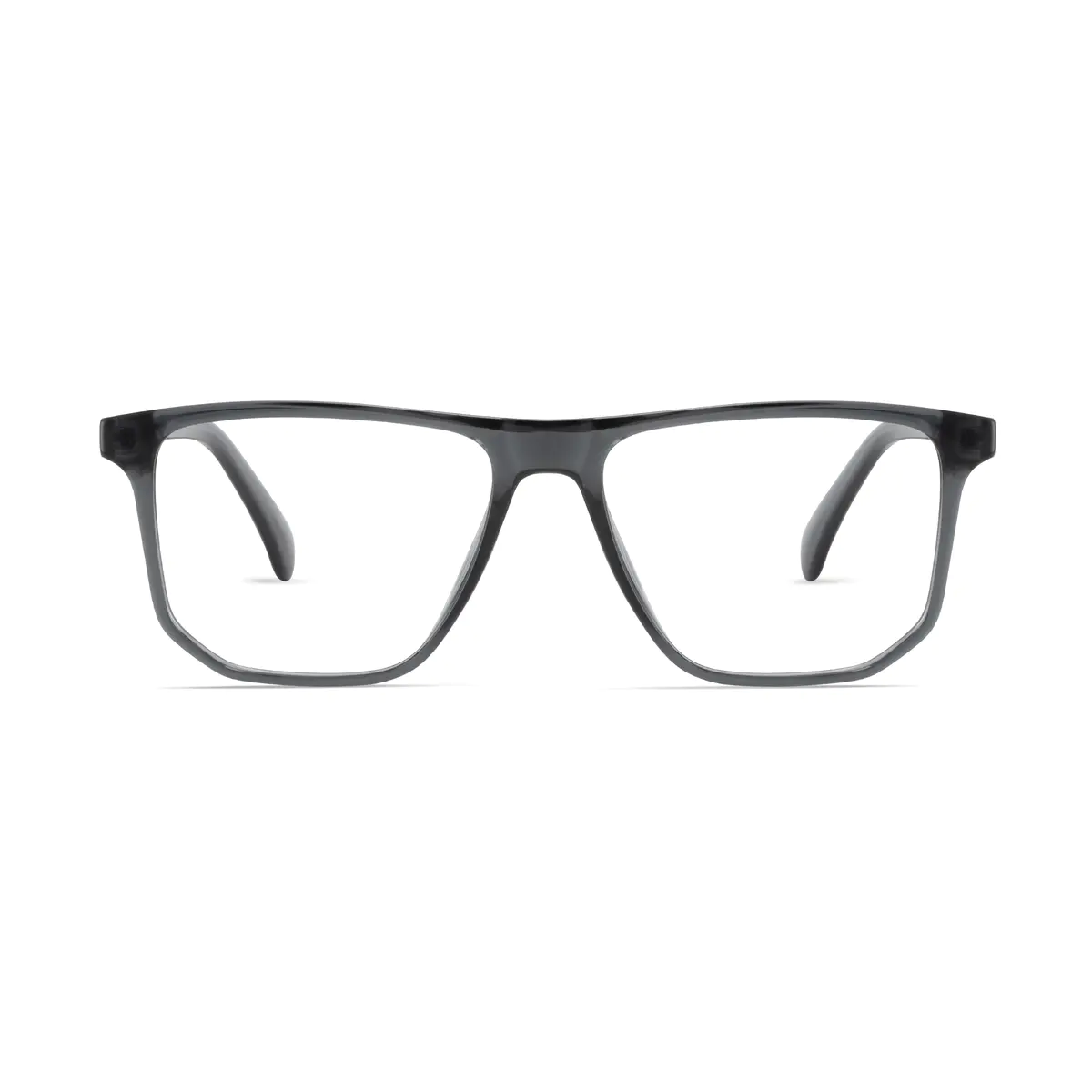 Square Gray Eyeglasses