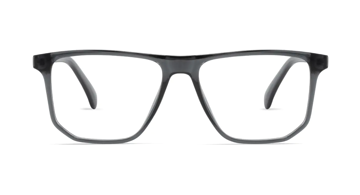 Square Gray Eyeglasses