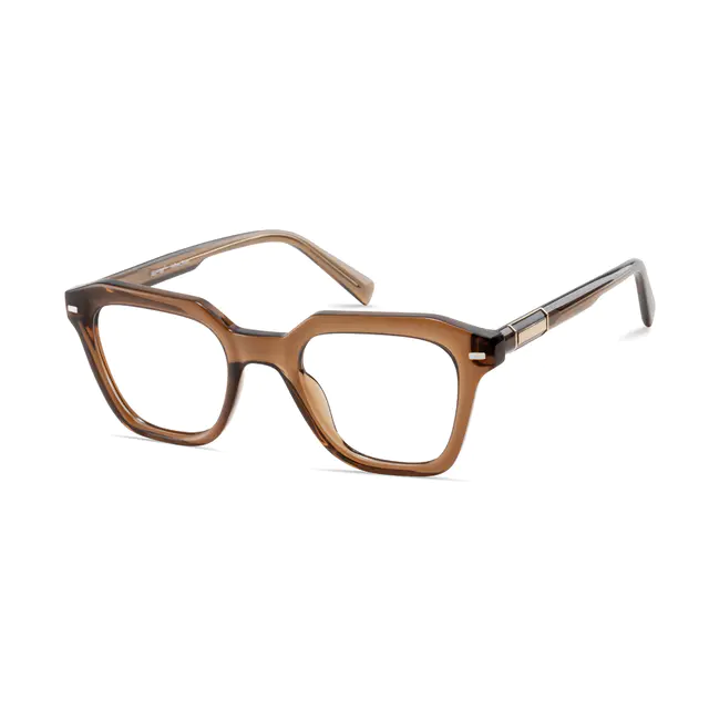 Square Brown Eyeglasses