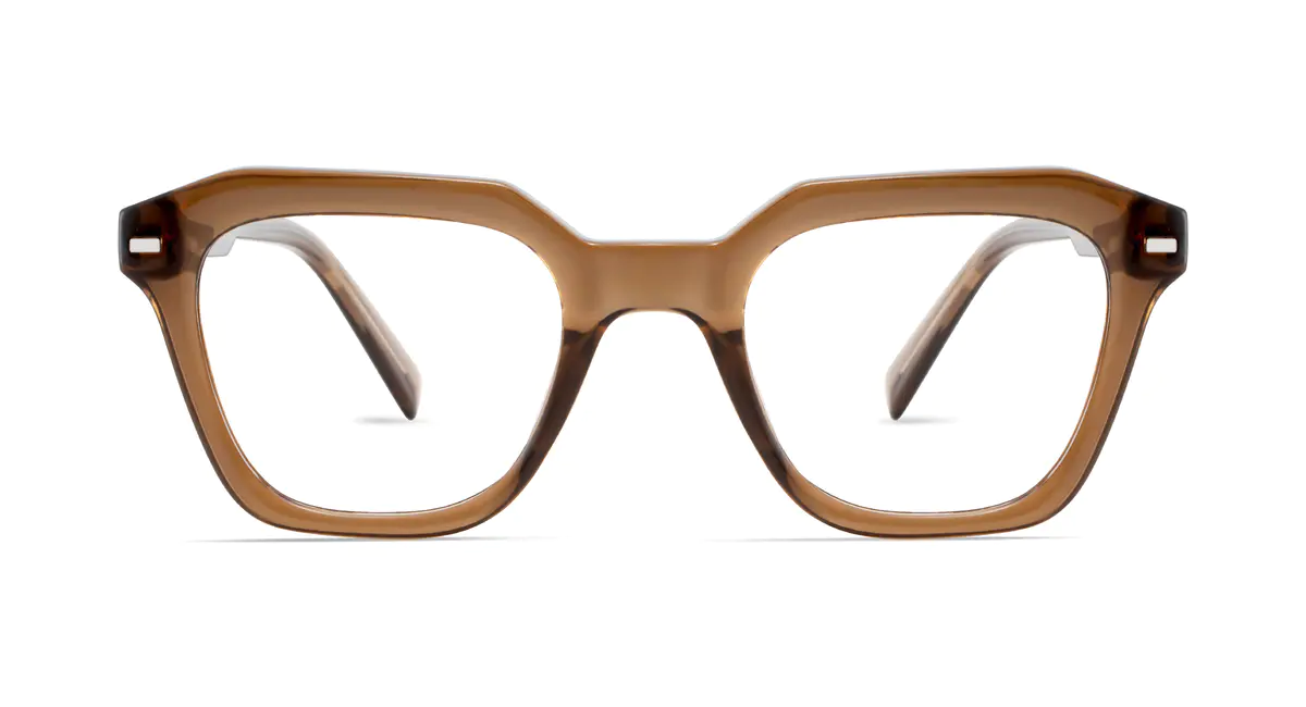 Square Brown Eyeglasses