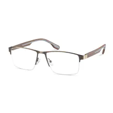 Rectangle Gray Eyeglasses