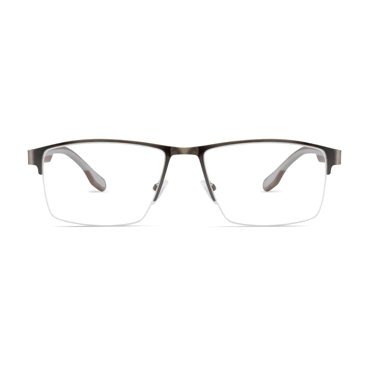 Rectangle Gray Eyeglasses