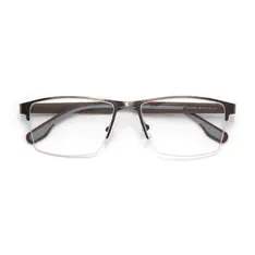 Rectangle Gray Eyeglasses