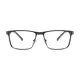 Rectangle Gray Eyeglasses