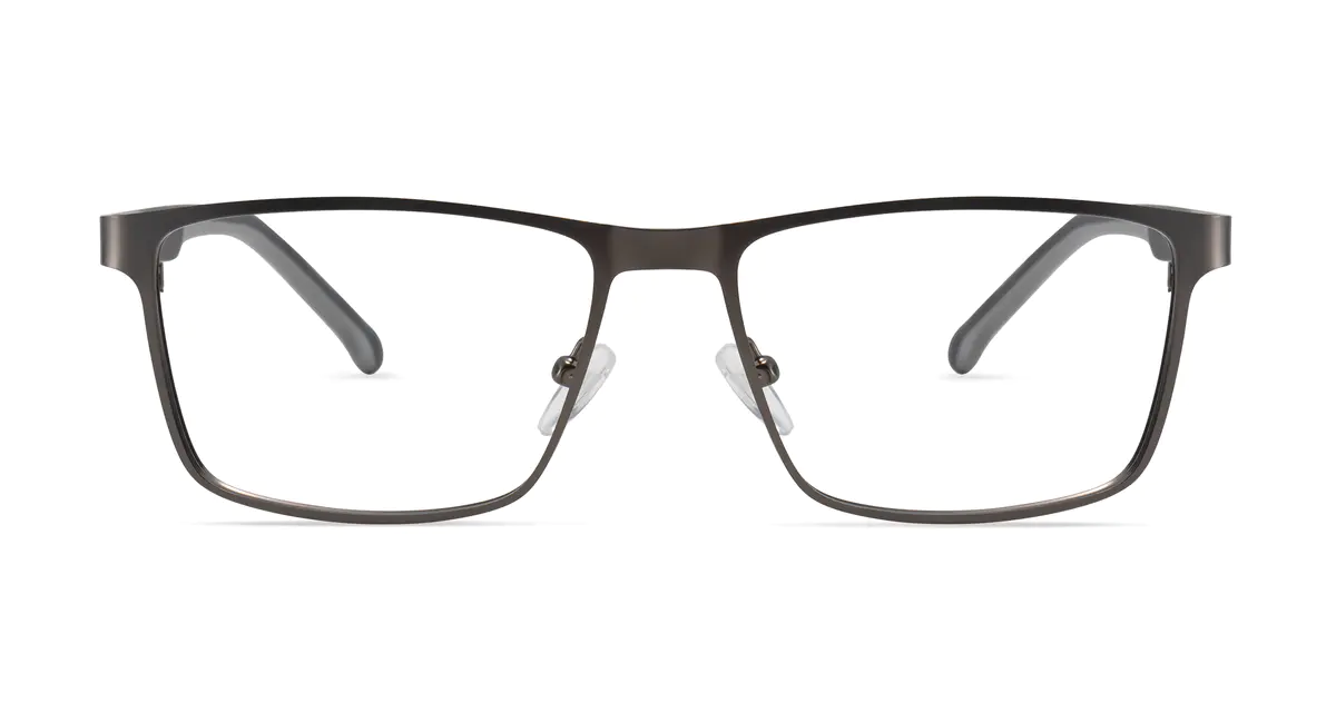Rectangle Gray Eyeglasses