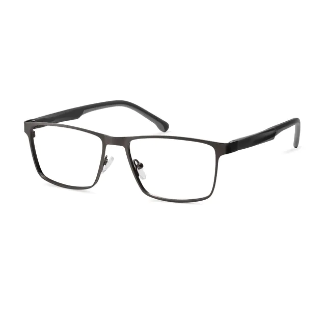 Rectangle Gray Eyeglasses