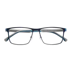 Rectangle Blue Eyeglasses
