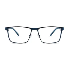 Rectangle Blue Eyeglasses