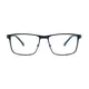 Rectangle Blue Eyeglasses