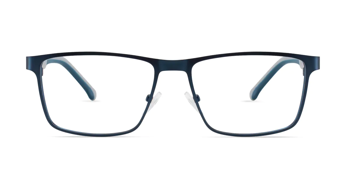 Rectangle Blue Eyeglasses