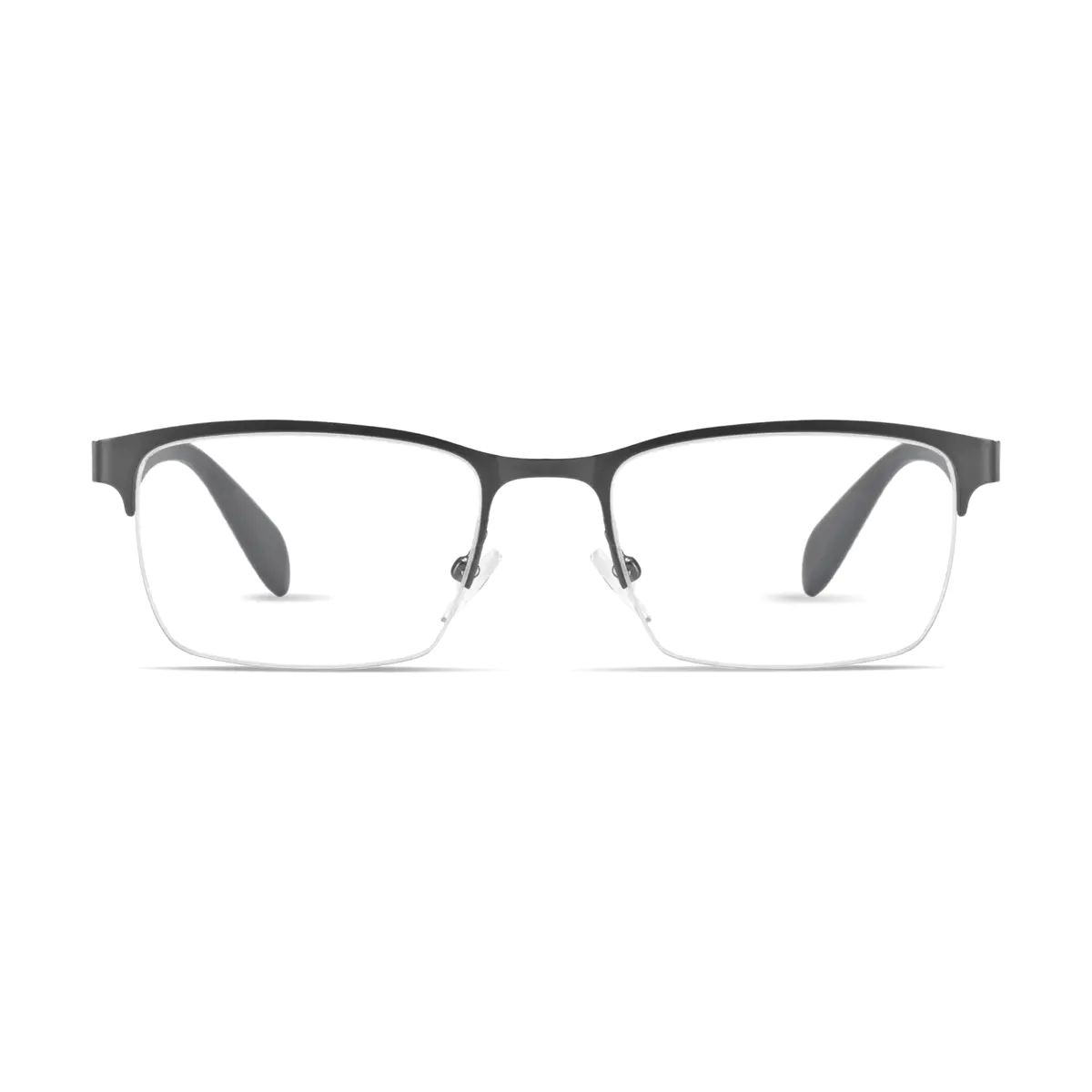 Rectangle Gray Eyeglasses