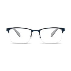 Rectangle Blue Eyeglasses