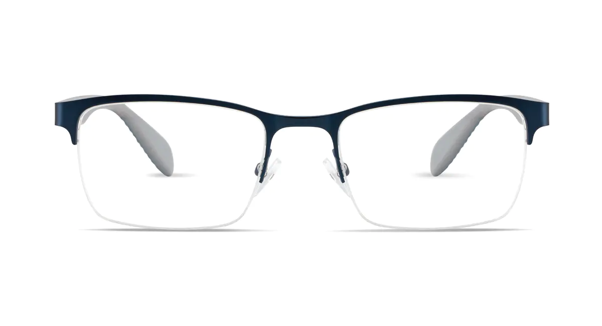 Rectangle Blue Eyeglasses