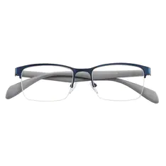 Rectangle Blue Eyeglasses