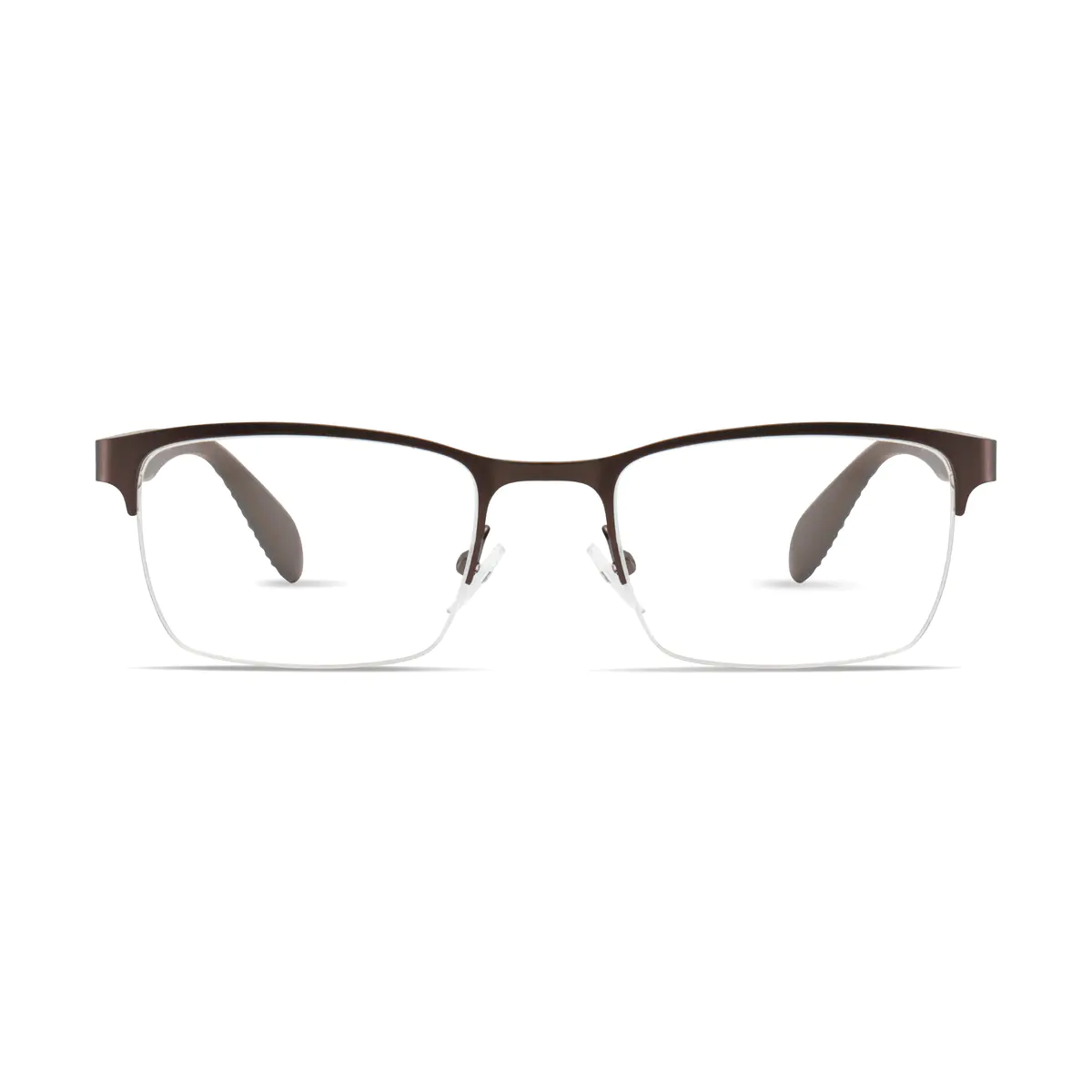 Rectangle Brown Eyeglasses