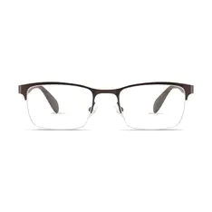 Rectangle Brown Eyeglasses