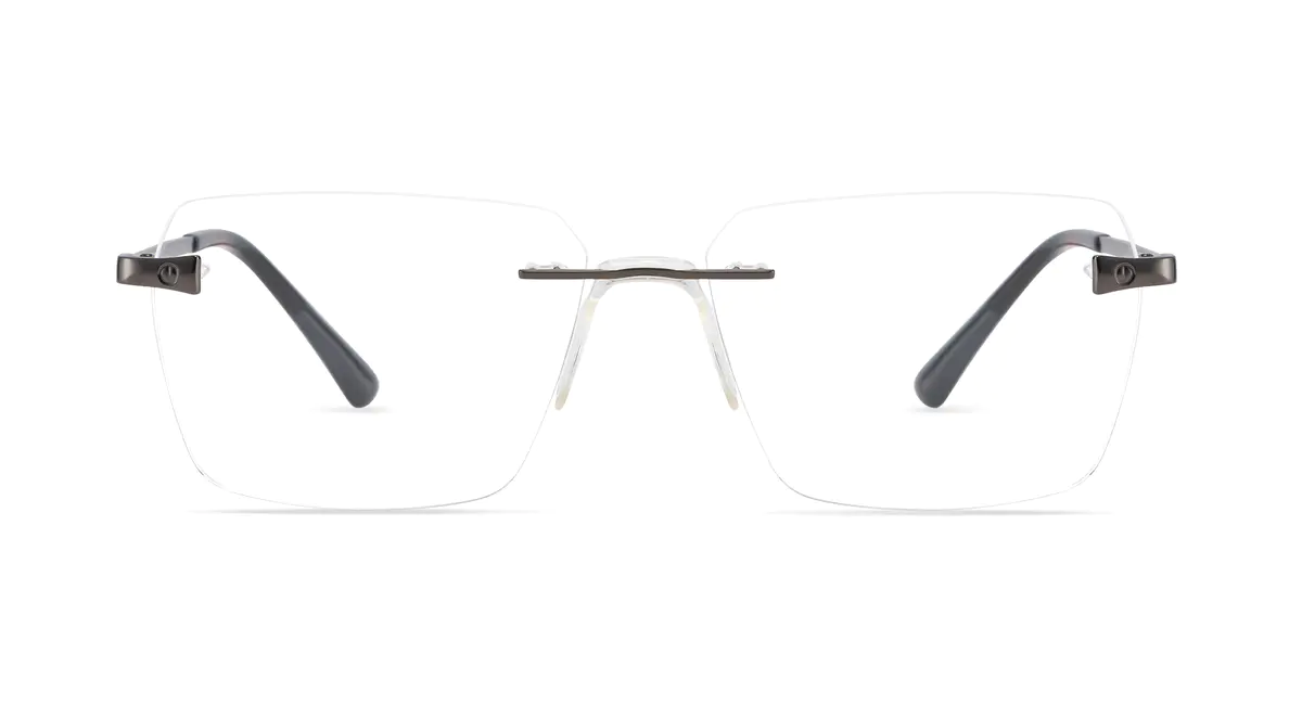 Rectangle Silver Eyeglasses
