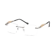 Rectangle Silver Eyeglasses