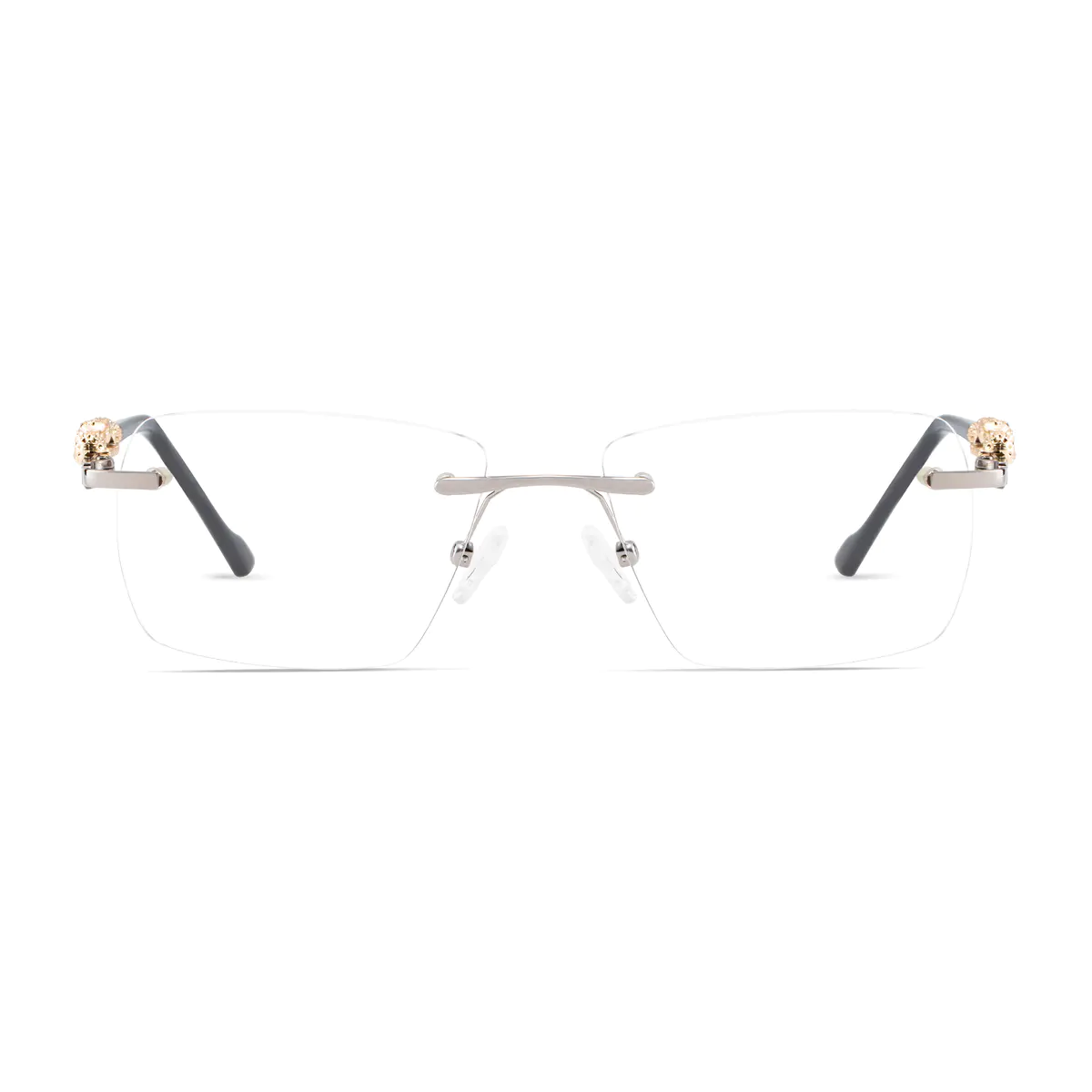 Rectangle Silver Eyeglasses