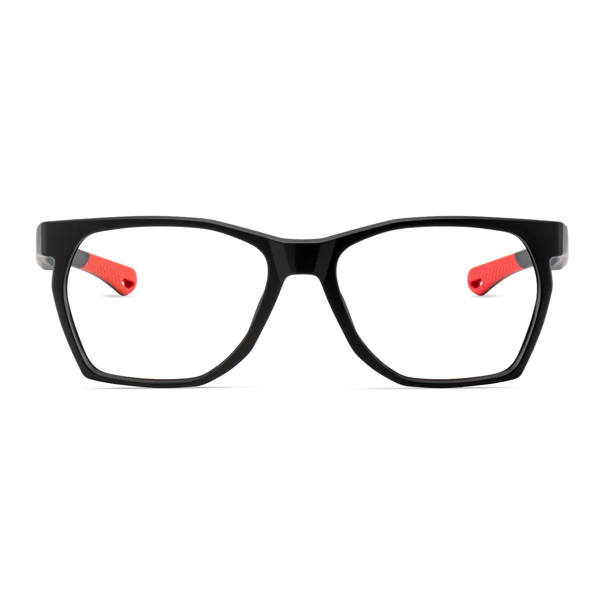 Square Black Sport Eyeglasses