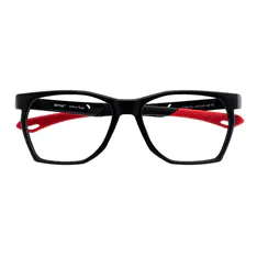 Square Black Sport Eyeglasses