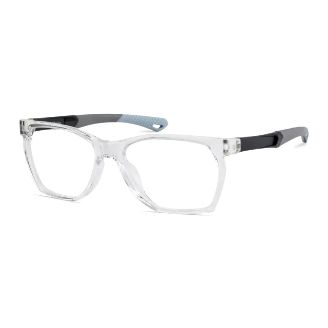 Square Clear Sport Eyeglasses