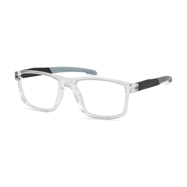 Rectangle Clear Sport Eyeglasses