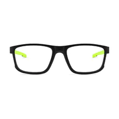 Rectangle Black Sport Eyeglasses