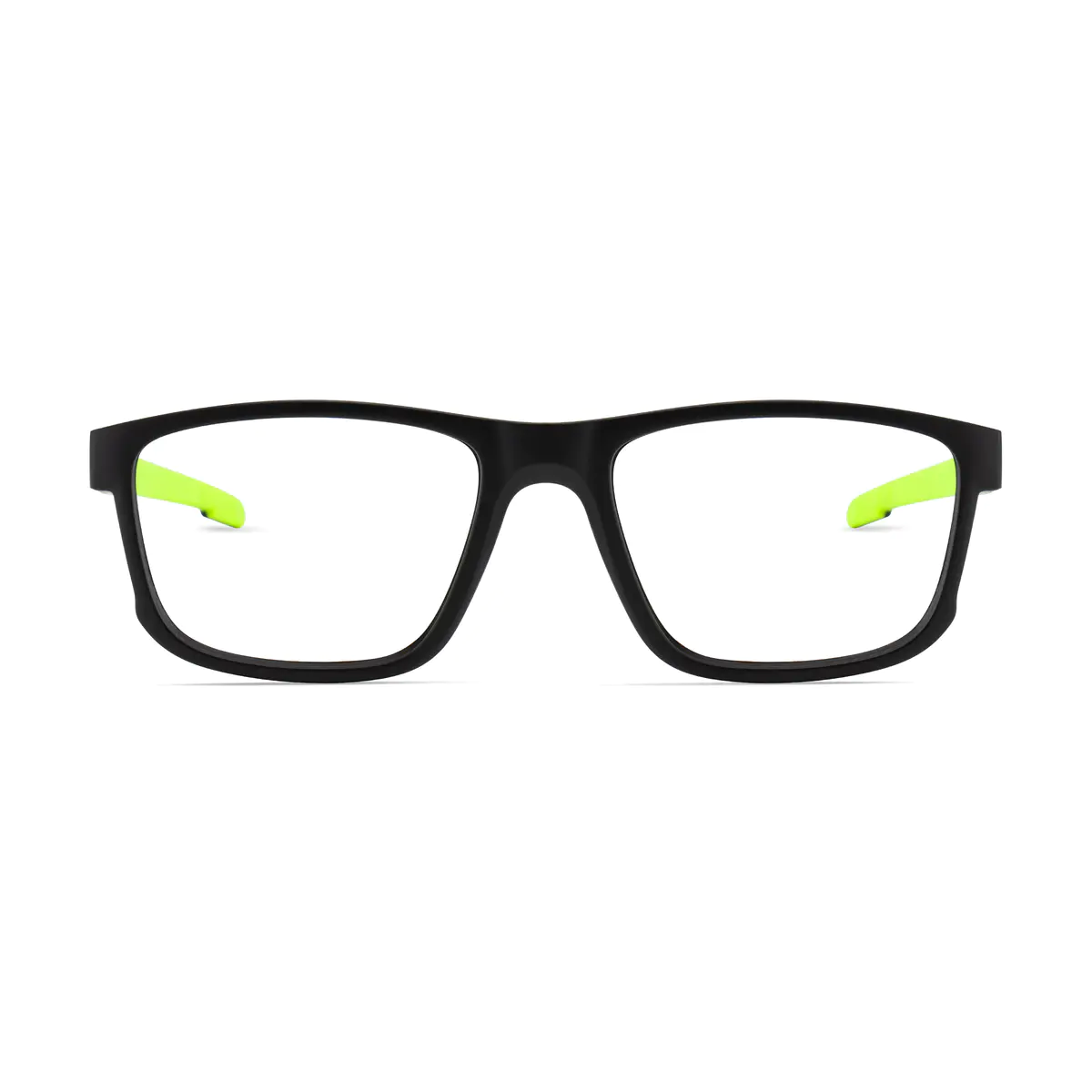 Rectangle Black Sport Eyeglasses