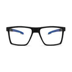 Rectangle Blue Sport Eyeglasses