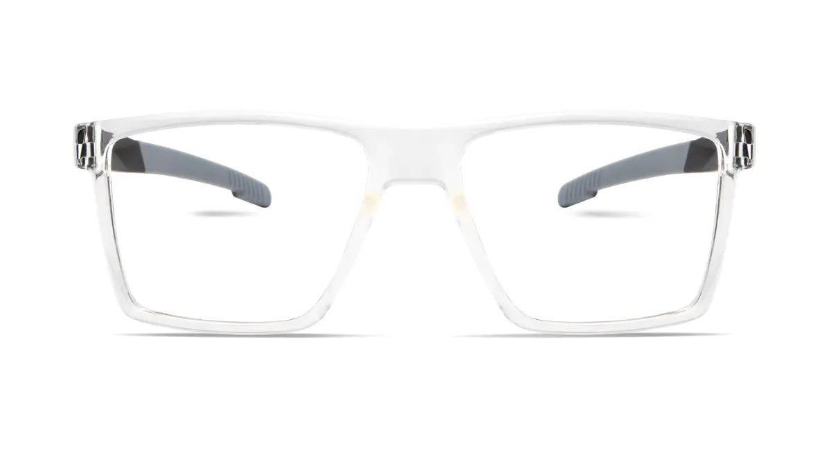 Rectangle Clear Sport Eyeglasses