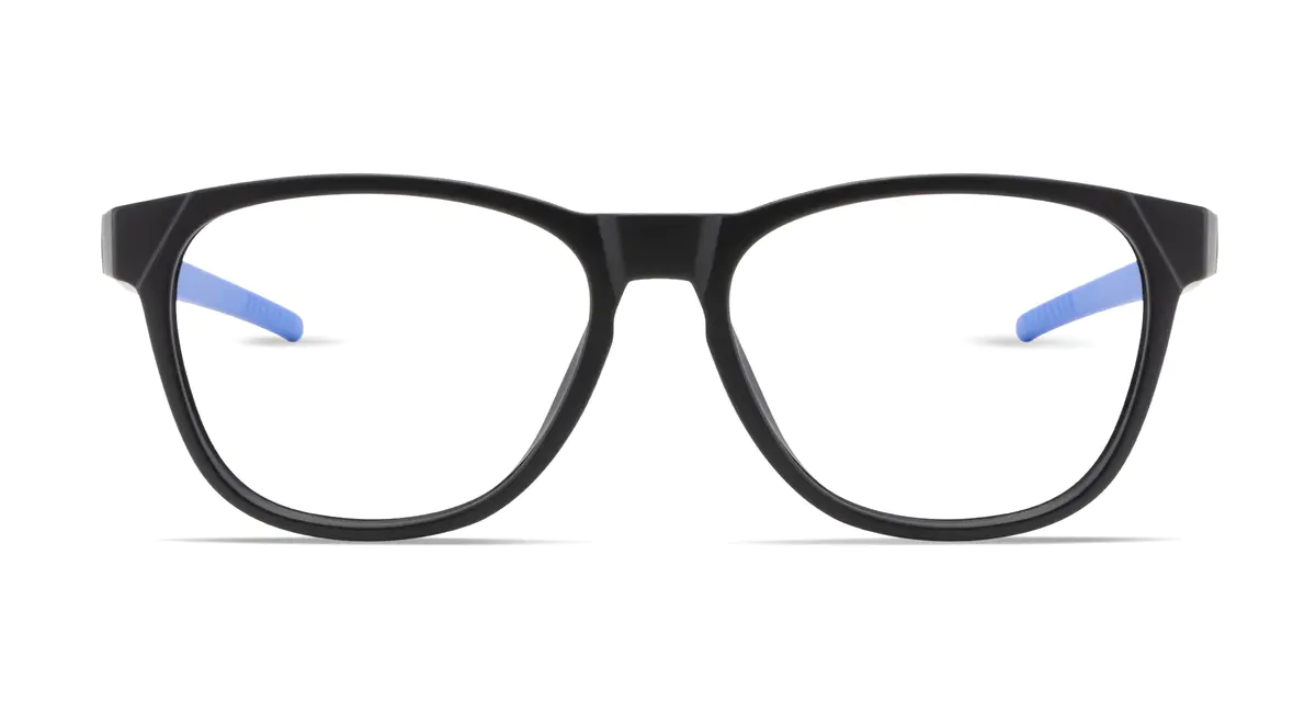 Oval Black Sport Eyeglasses