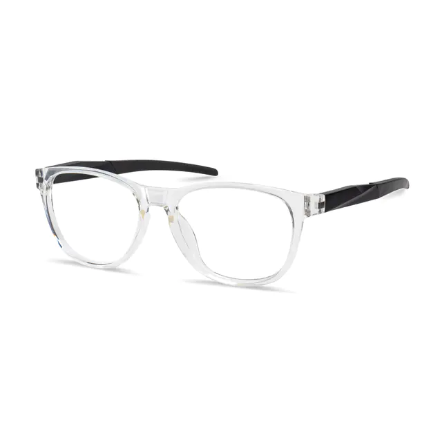 Oval Clear Sport Eyeglasses