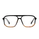 Aviator Light Brown Eyeglasses