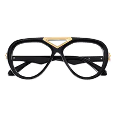 Aviator Black/Gold Eyeglasses