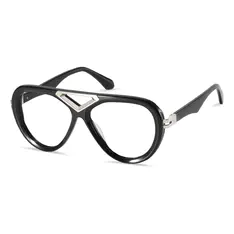 Aviator Black/Silver Eyeglasses