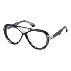 Aviator Striped Eyeglasses