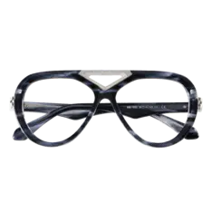 Aviator Striped Eyeglasses