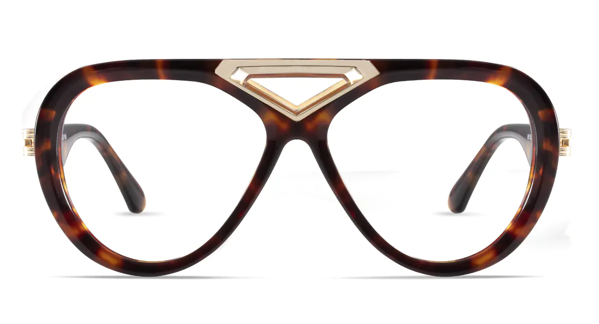 Aviator Tortoiseshell Eyeglasses
