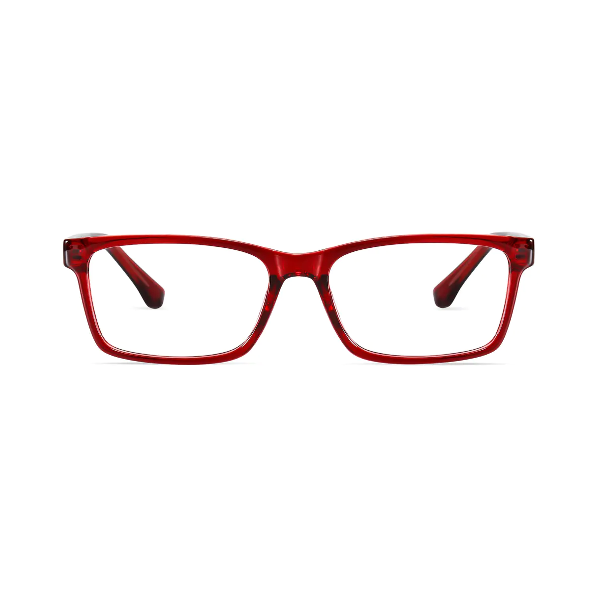Rectangle Red Eyeglasses