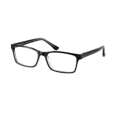 Rectangle Black/Clear Eyeglasses